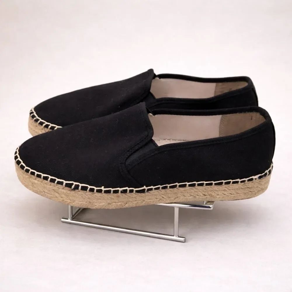 CIRCUS by Sam Edelman Black Camellia Platform Espadrille Women’s Shoes 9